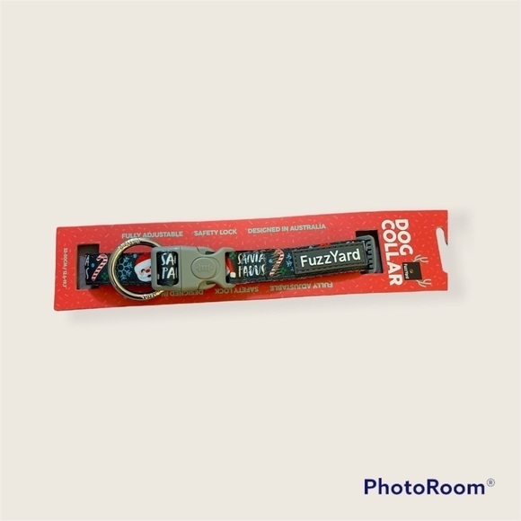 𝅺FUZZYARD Christmas “Santa Paws” Collar, Size M, NWT brand new never used - Picture 2 of 3